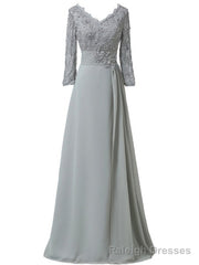 Cheap Elegant V-Neck Appliques A-Line Mother Of The Bride Dress