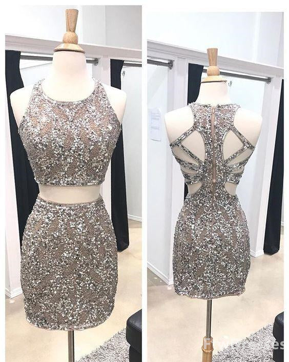 wo piece homecoming dresses beaded homecoming dresses sheath homecoming dresses open back homecoming dresses